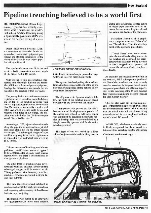 August 1993 Media Release